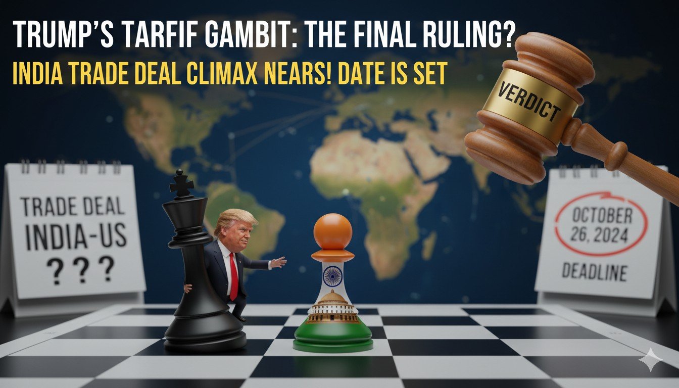 अमेरिकी राष्ट्रपति डोनाल्ड ट्रंप और भारतीय प्रधानमंत्री नरेंद्र मोदी ट्रेड वार्ता में।