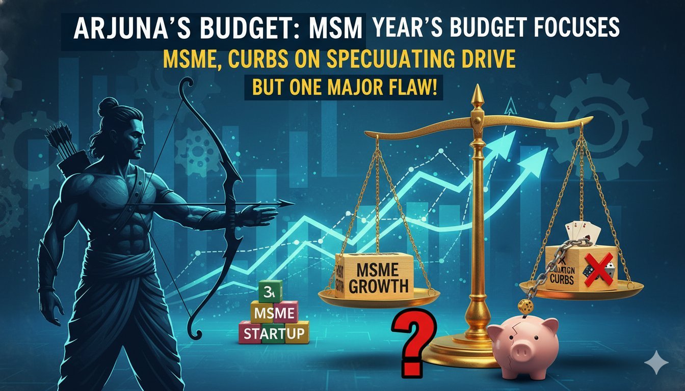 केंद्रीय वित्त मंत्री निर्मला सीतारमण द्वारा संसद में बजट 2026-27 पेश करते हुए, MSME और आर्थिक सुधारों पर फोकस