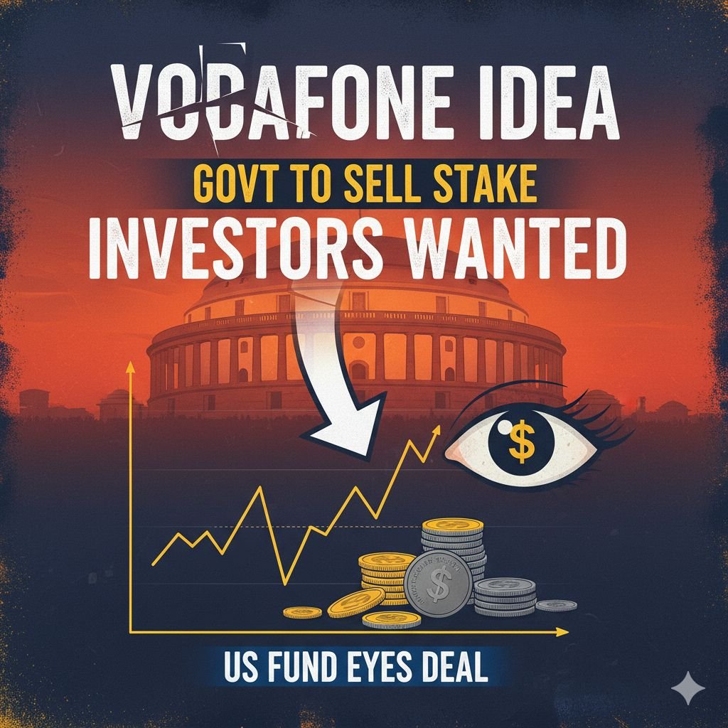 भारत सरकार Vodafone Idea में अपनी 49% हिस्सेदारी बेचने की तैयारी, US बेस्ड फंड और अन्य निवेशकों की दिलचस्पी
