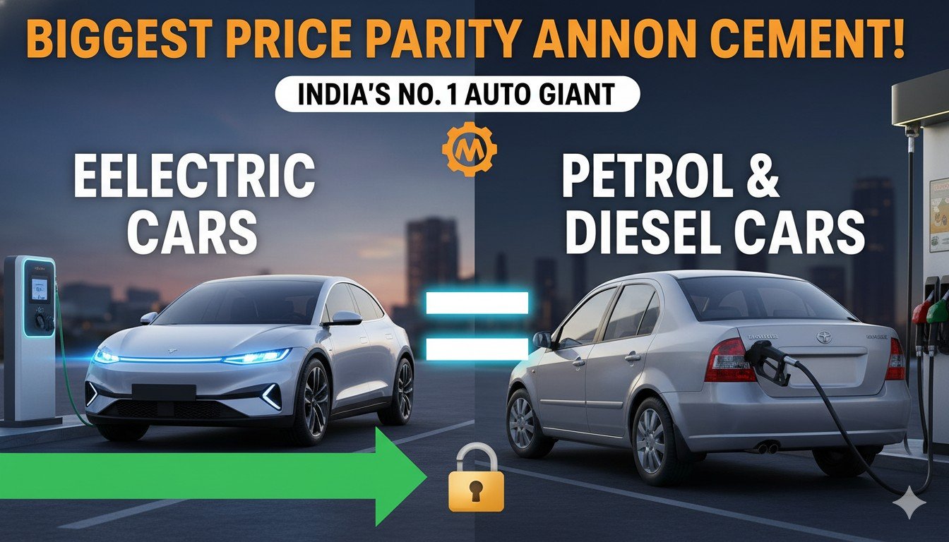 टाटा मोटर्स इलेक्ट्रिक कार पंच ईवी और नेक्सन ईवी की कीमतें पेट्रोल कारों के बराबर होती हुईं दिखाती इमेज